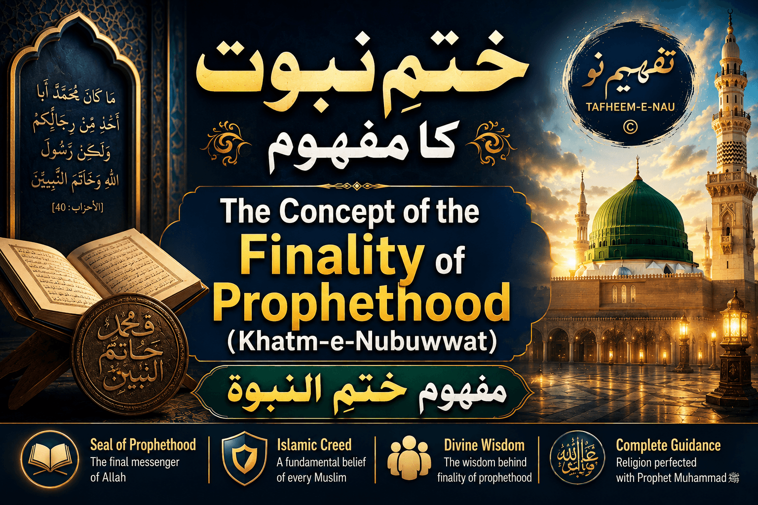 The Concept of the Finality of Prophethood (Khatm-e-Nubuwwat)