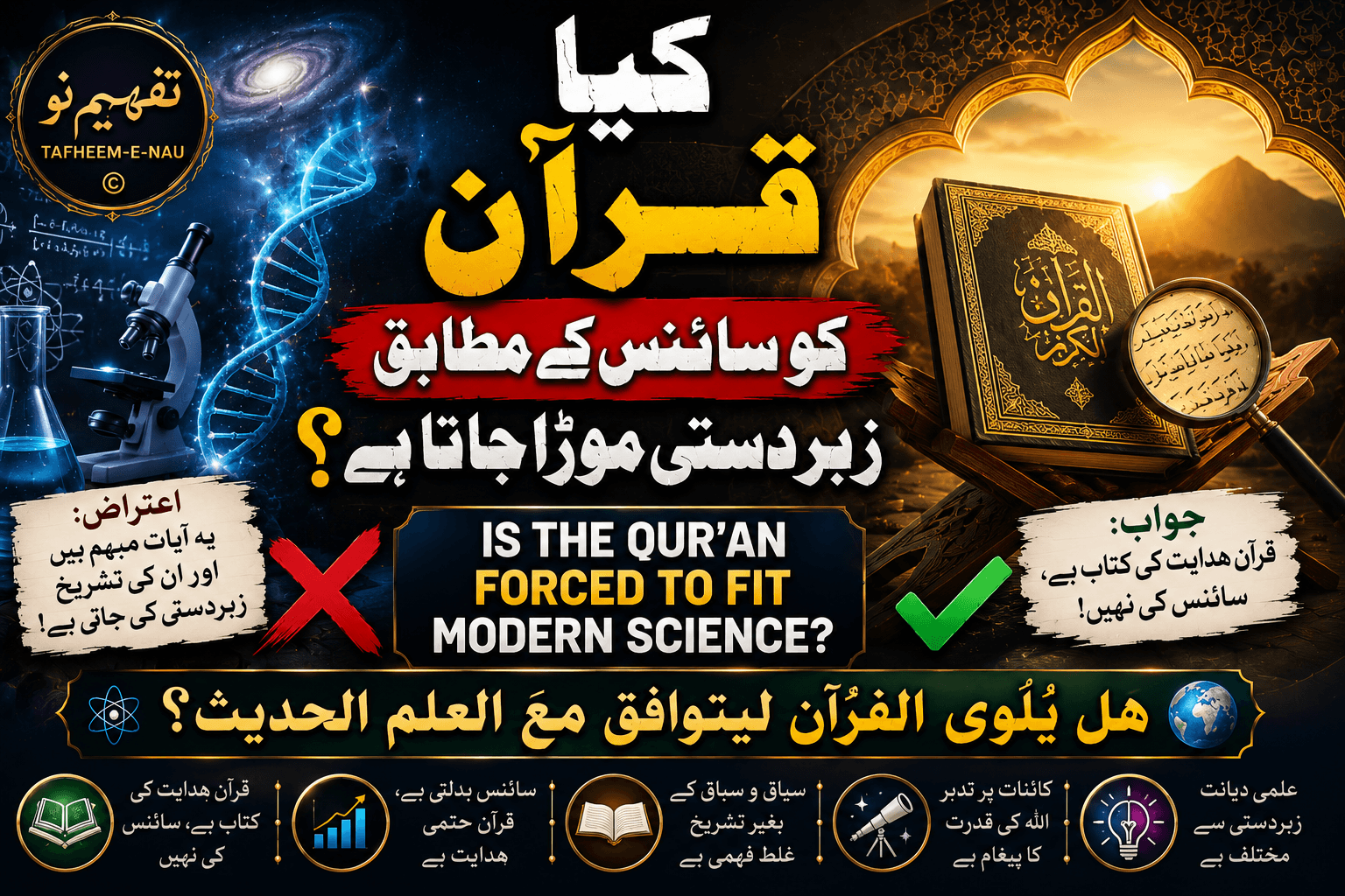 Is the Qur'an Forced to Fit Modern Science?