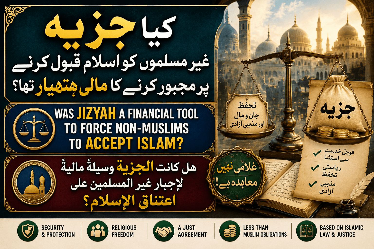 Was Jizyah a Financial Tool to Force Non-Muslims to Accept Islam?