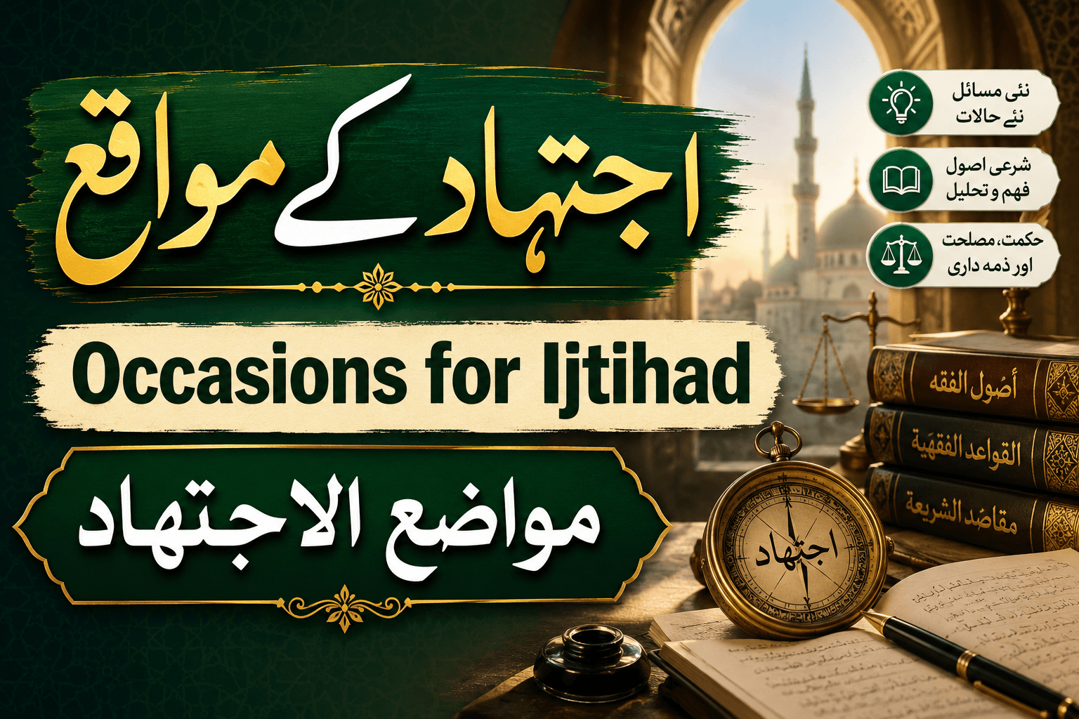 Occasions for Ijtihad