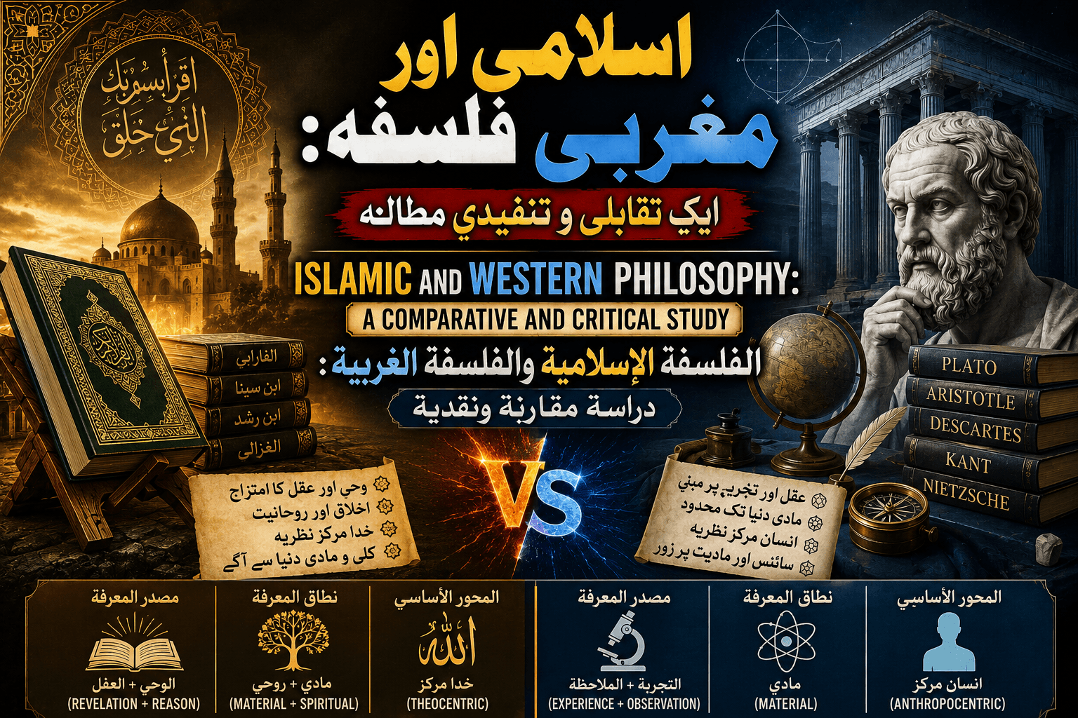 Islamic and Western Philosophy: A Comparative and Critical Study
