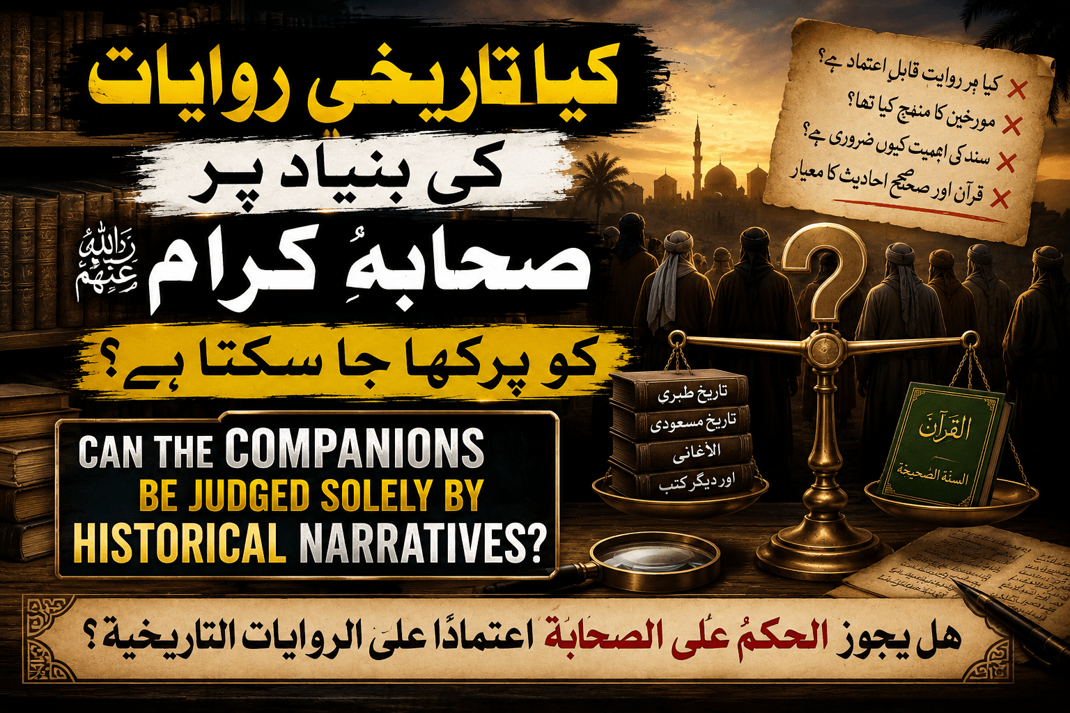 Can the Companions Be Judged Solely by Historical Narratives?