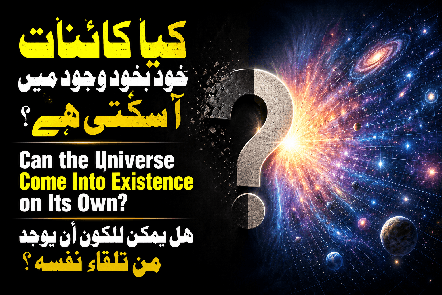 Can the Universe Come Into Existence on Its Own?
