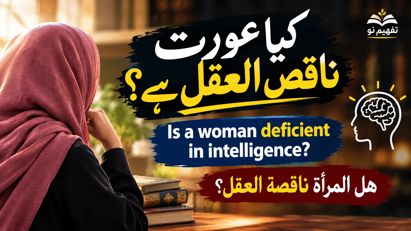 Is a woman deficient in intelligence?